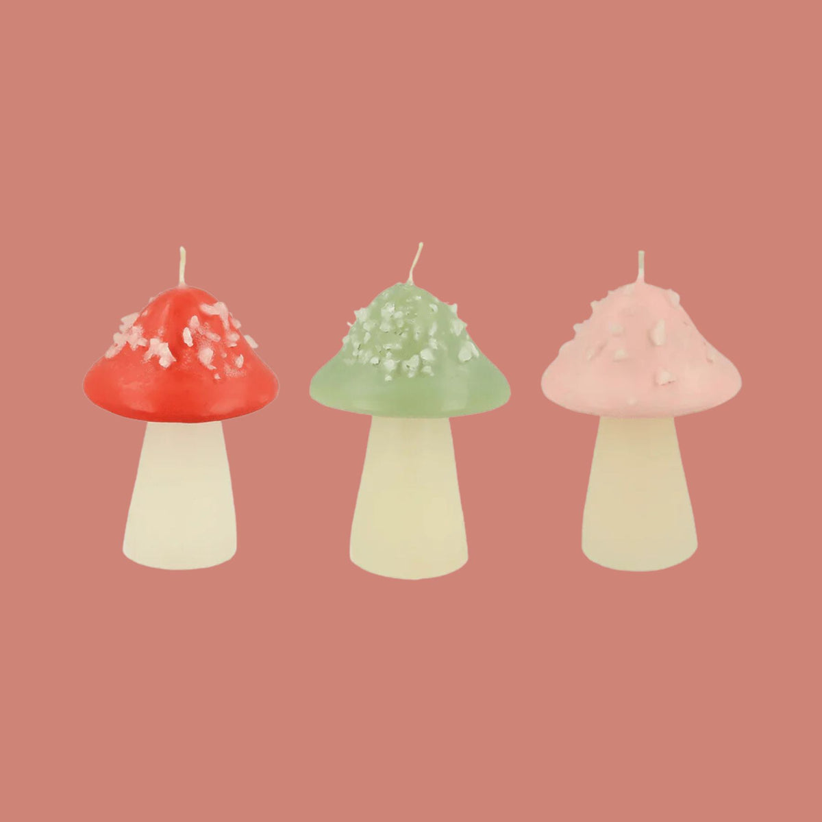 Mushroom candles are live! Hurry—there's only one of each 🍄