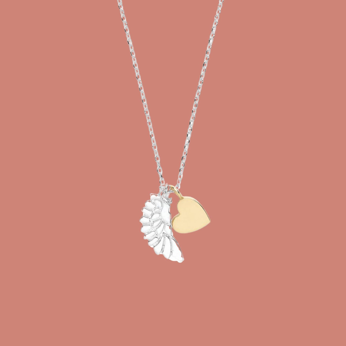 Heart Wings Moving Zircon Necklace – Jewelsalley