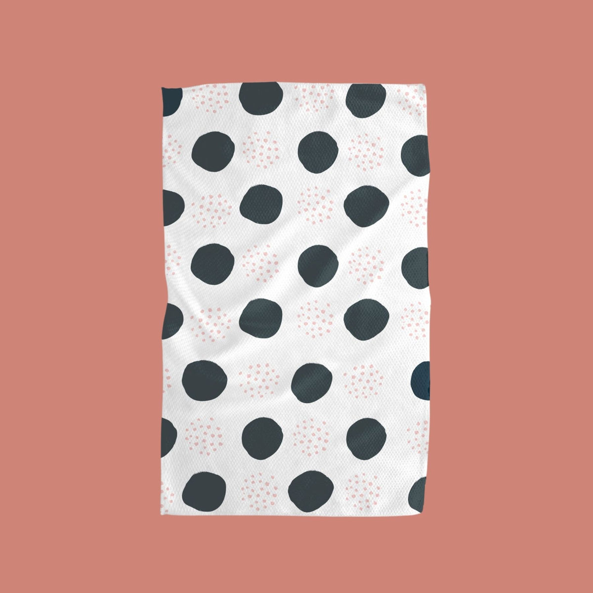 Custom Polka Dot Butterfly Kitchen Towel - Poly Cotton w/ Name or Text