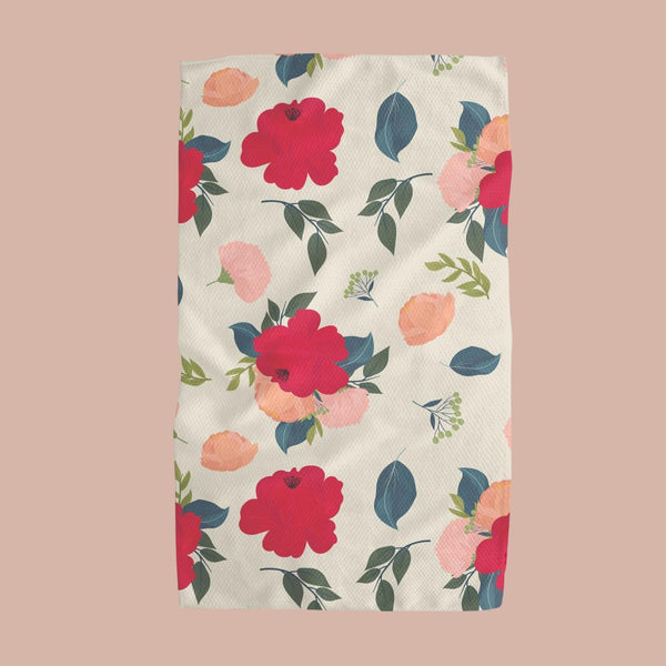 Geometry Smell the Flowers Kitchen Tea Towel – Cute & Comfy