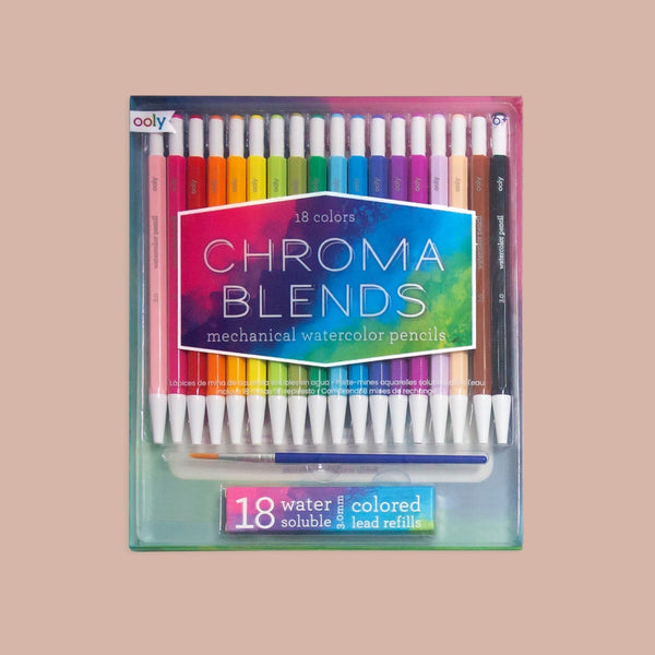 Ooly Watercolor Pen - Chroma Blends - Refillable - 18 Pcs - Mu