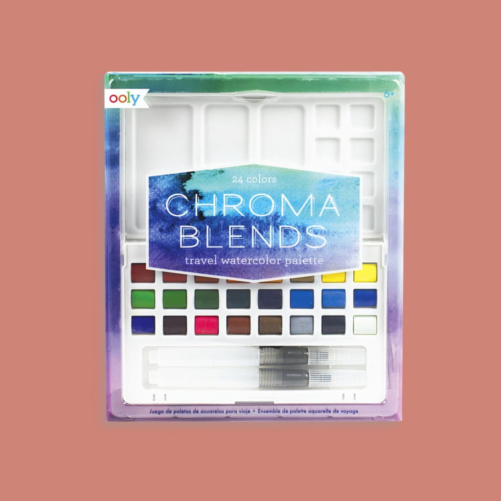 Chroma Blends Travel Watercolor Palette - 27 Piece Set - Things They Love
