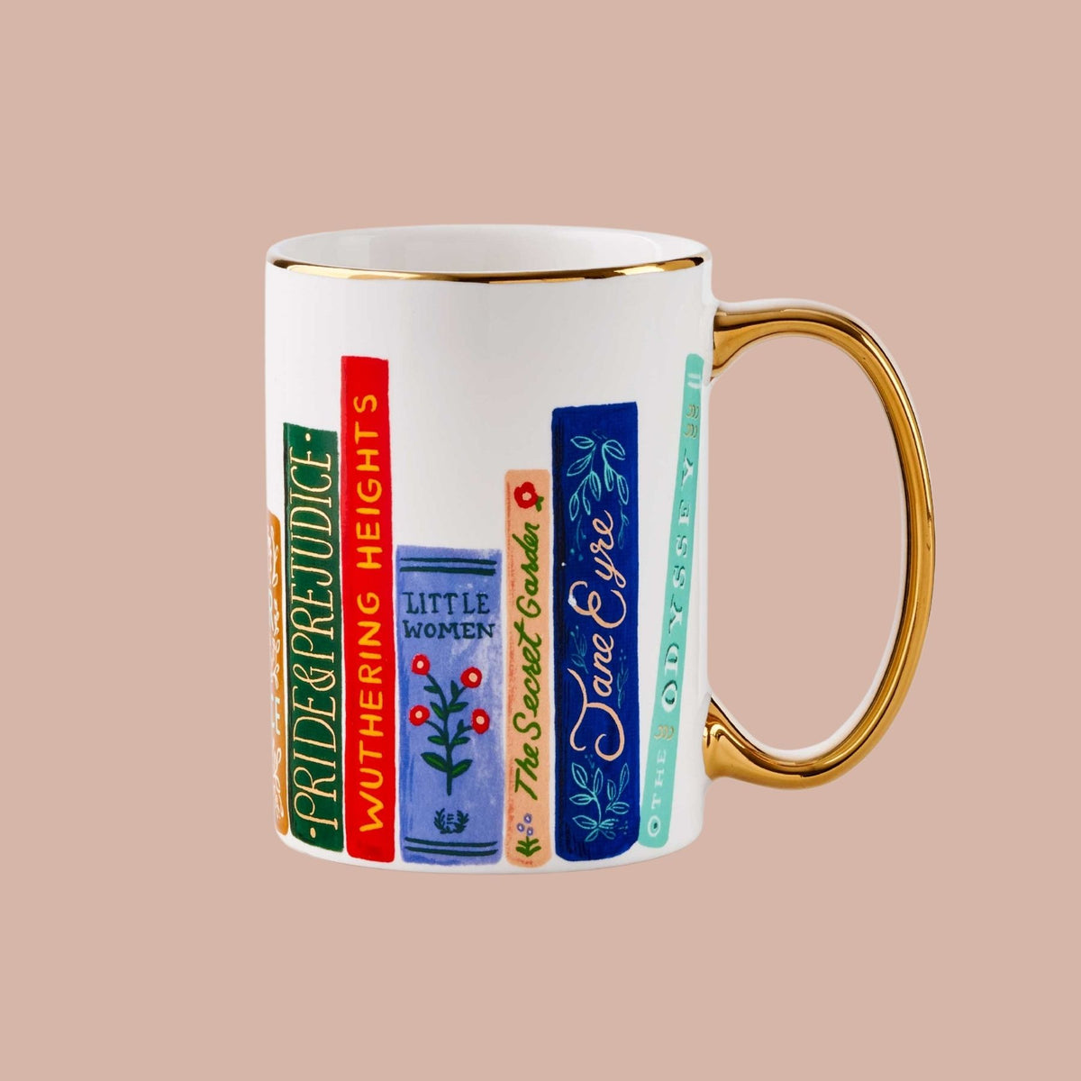 Book Club Porcelain Mug by Rifle Paper Co.